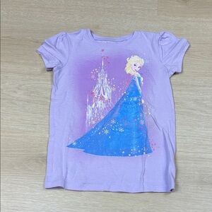 Old Navy Collectabilities Disney Frozen Purple & Blue Girl’s 5 Elsa T-Shirt